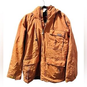 Rossignol Intuition Fleece Rust Orange Ski Snowboard Jacket Unisex Size Large